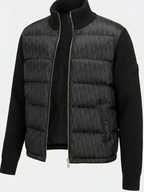 DIOR Oblique Hybrid Knit Puffer Jacket